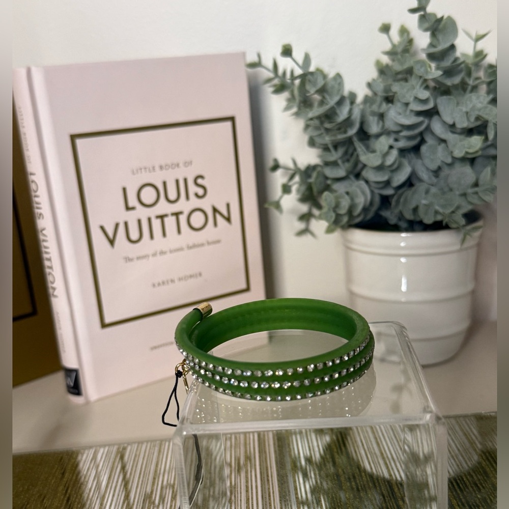 Marc by Marc Jacobs Crystal Bangle Bracelet - NWT - Toucan Green